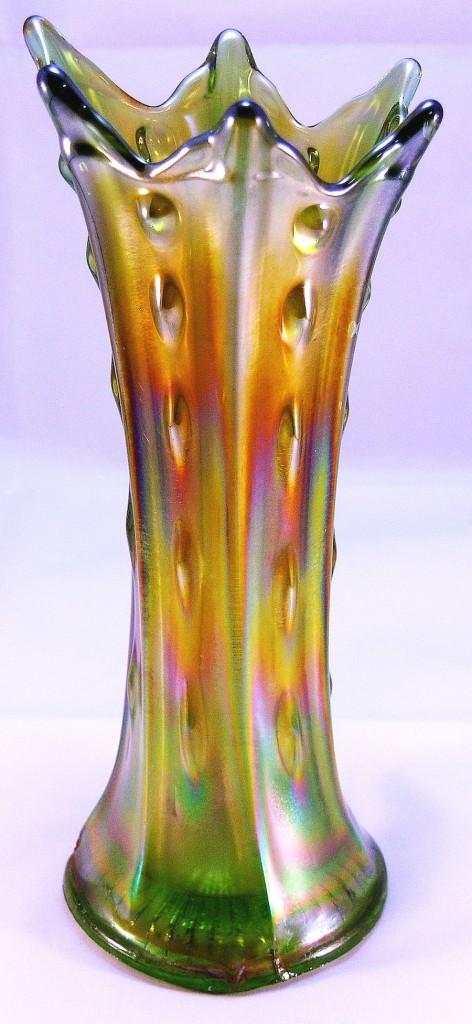 Dugan and Diamond Target Vases | International Carnival Glass Association